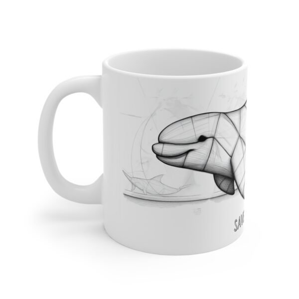 WickerStudio save wildlife concept mug, Dolphin, coffee cup, nature conservation, wildlife lover gift - Image 2