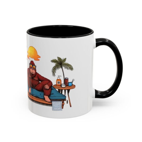 WickerStudio Kong is on vacation, Travel theme Mug, Gift for travelers, Animal lover gift, Ceramic Cup, Novelty Mug - Image 2