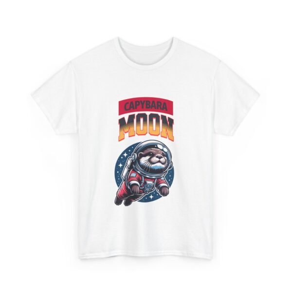Capybara Astronaut Tee, Space Animal Shirt, Funny Animal Tshirt, Rocketship Graphic Top, Galaxy Tee - Image 3