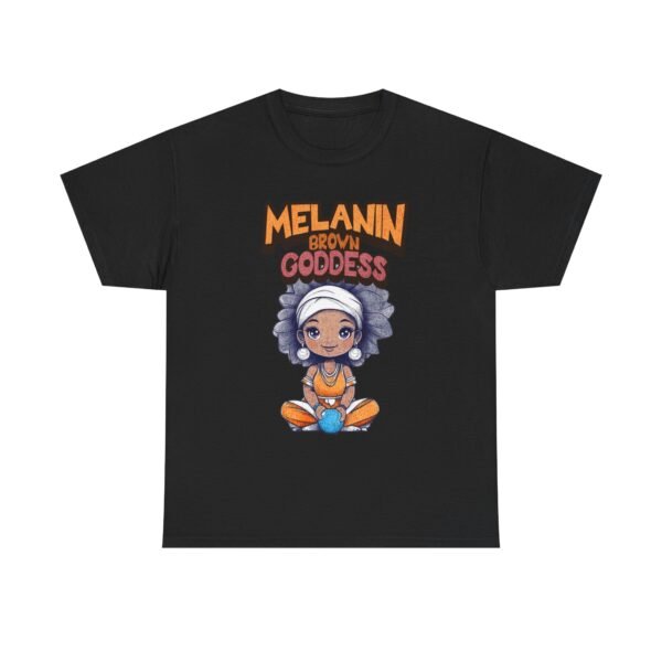 WickerStudio Melanin Brown Goddess T-Shirt, African American Tee, Black Pride Shirt, Ethnic Empowerment Top, Women's Graphic