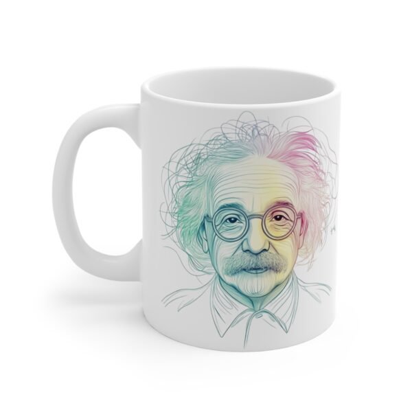 WickerStudio Mug 11oz, Einstein Quote Coffee Cup, Inspirational Tea Mug, Physics Lover Gift, Science Professor Present - Image 2