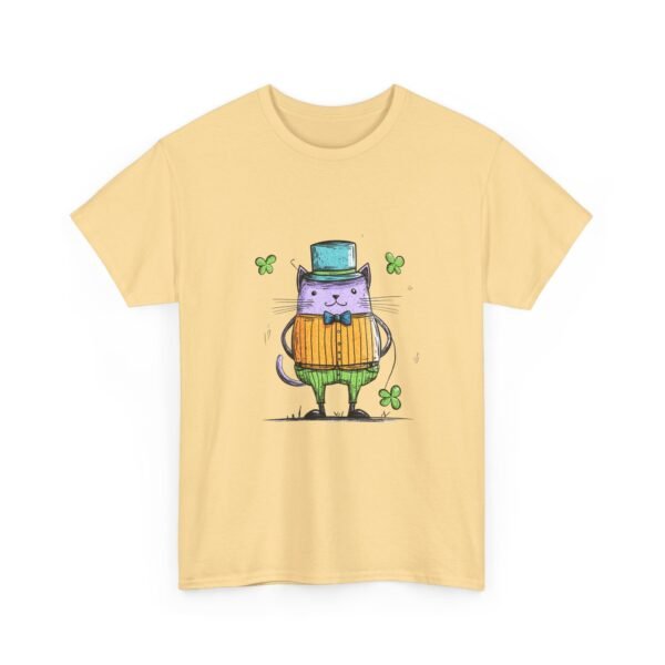 WickerStudio Cat Lover Tee, St Patrick's Day Gift, Unisex Graphic T-Shirt, Irish Clover Top - Image 11