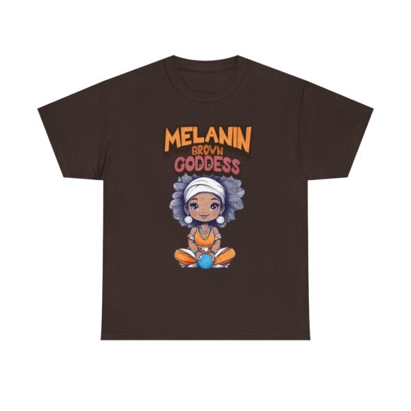 WickerStudio Melanin Brown Goddess T-Shirt, African American Tee, Black Pride Shirt, Ethnic Empowerment Top, Women's Graphic - Image 5