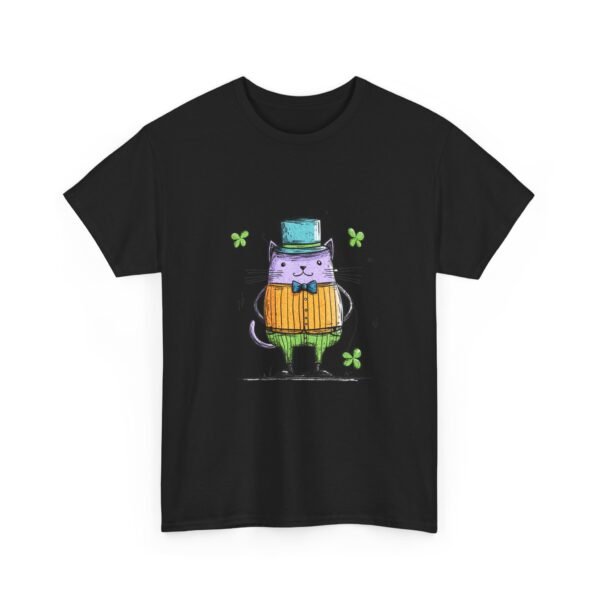 WickerStudio Cat Lover Tee, St Patrick's Day Gift, Unisex Graphic T-Shirt, Irish Clover Top - Image 7