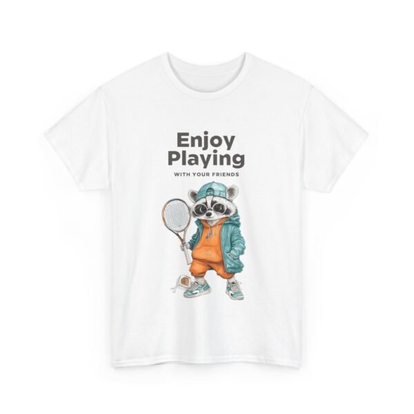 WickerStudio Raccoon T-Shirt, Cute Animal Tee, Forest Wildlife Shirt, Nature Lover Top, Playful Raccoon Design - Image 3