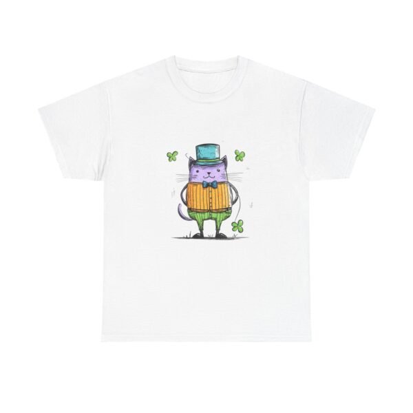 WickerStudio Cat Lover Tee, St Patrick's Day Gift, Unisex Graphic T-Shirt, Irish Clover Top