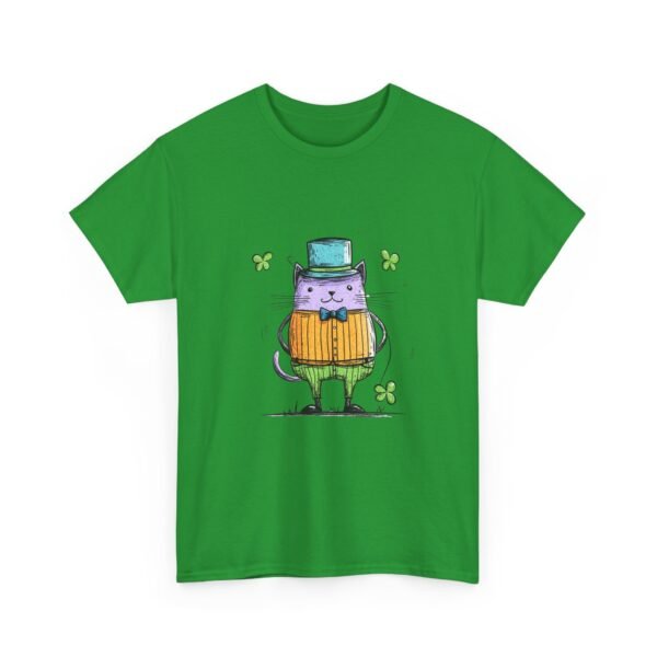 WickerStudio Cat Lover Tee, St Patrick's Day Gift, Unisex Graphic T-Shirt, Irish Clover Top - Image 23