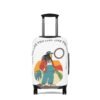 Colorful Luggage Cover Set - "Love The Life You Live" Travel Accessory