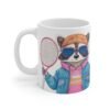 WickerStudio Mug 11oz, Cute Raccoon Design, Playful Animal Lover Gift, Coffee Cup, Wildlife Decor, Tennis Lover - Image 2