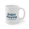 WickerStudio Mug 11oz, Pigeon Love to play tennis, Tennis Lover Coffee Cup, Bird Watching Tea Mug, Animal Sports Drinkware - Image 3
