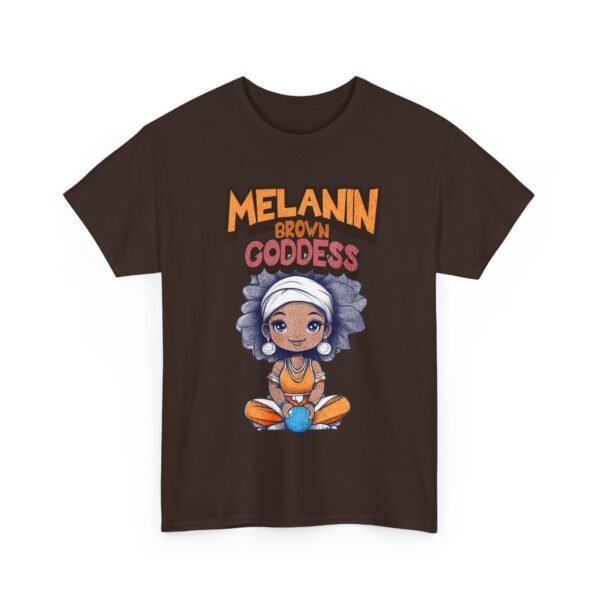 WickerStudio Melanin Brown Goddess T-Shirt, African American Tee, Black Pride Shirt, Ethnic Empowerment Top, Women's Graphic - Image 7