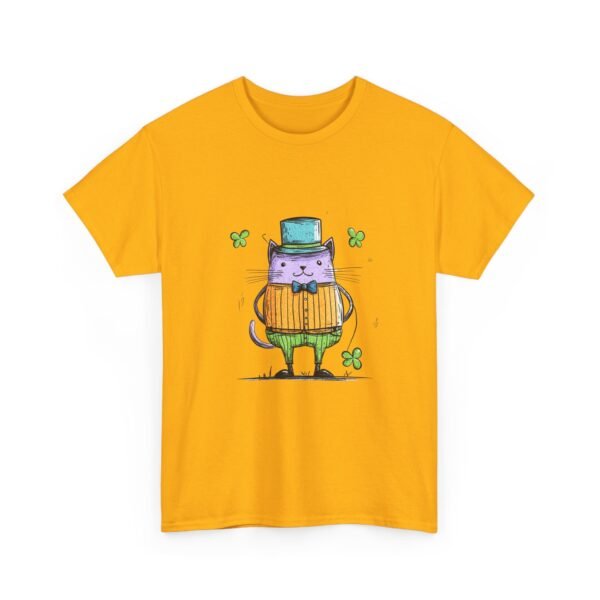 WickerStudio Cat Lover Tee, St Patrick's Day Gift, Unisex Graphic T-Shirt, Irish Clover Top - Image 15