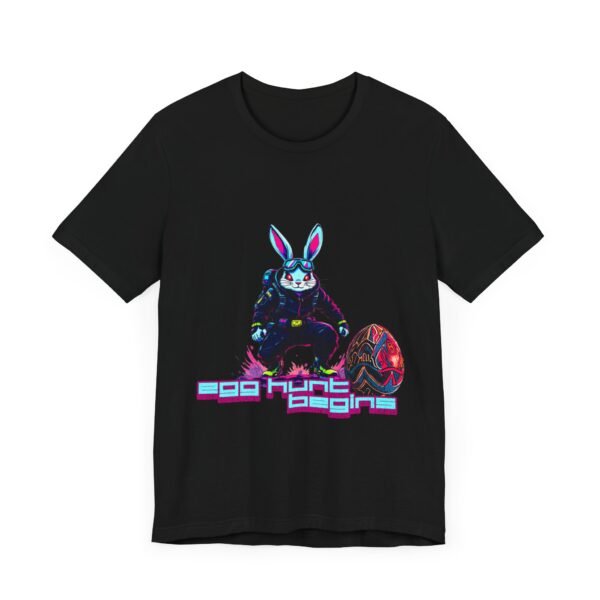Easter Egg Hunt, Cyber Rabbit Shirt, Spring Holiday Top, Easter Basket - Image 3