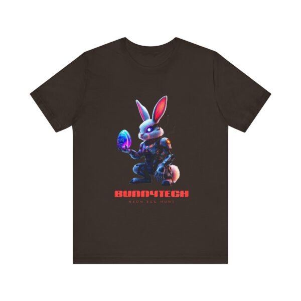 WickerStudio Bunnytech Egg Hunt Unisex Tee, Rabbit Top Gift, Easter T-Shirt, Funny Bunny Shirt