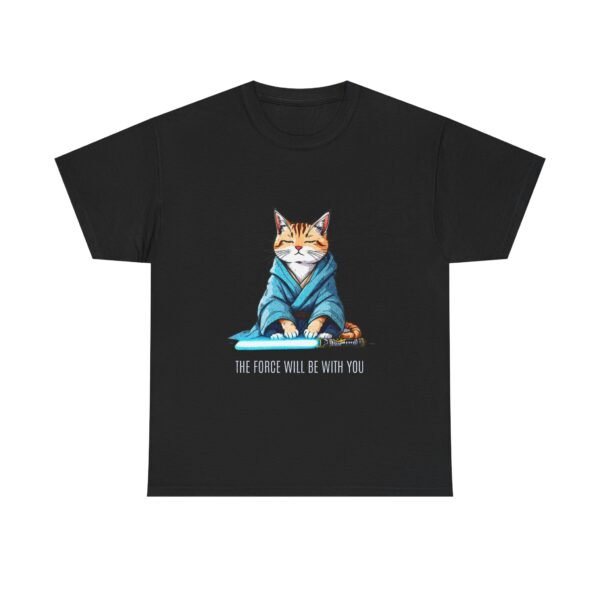CatJedi Space War Unisex T-Shirt, Sci-Fi Graphic Shirt, Galaxy Theme Top