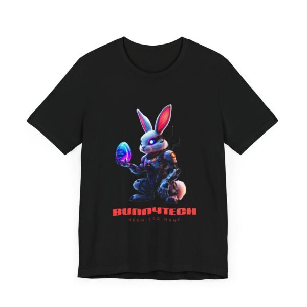 WickerStudio Bunnytech Egg Hunt Unisex Tee, Rabbit Top Gift, Easter T-Shirt, Funny Bunny Shirt - Image 7