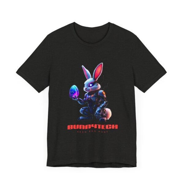 WickerStudio Bunnytech Egg Hunt Unisex Tee, Rabbit Top Gift, Easter T-Shirt, Funny Bunny Shirt - Image 11