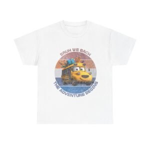 Bruh We Back Adventure Begins School Bus Tee, Back to School Shirt, Unisex Graphic