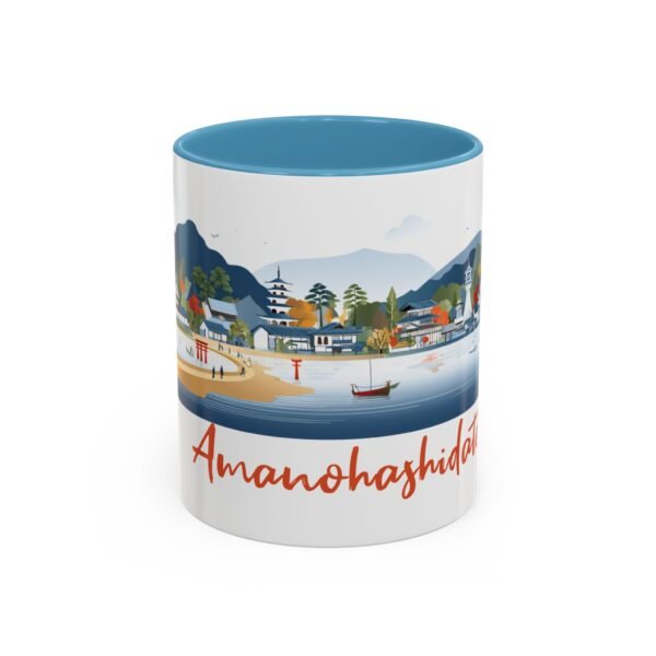 Amanohashidate Bridge to Heaven Design, Japanese Ceramic Tea Cup, Japan Mountain Landscape - Image 17
