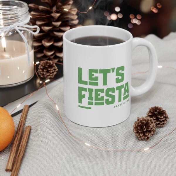 Cinco de Mayo, Let's Fiesta Mug, Mexican Party Cup, Celebration Drinkware, Fun Holiday Teacup - Image 4