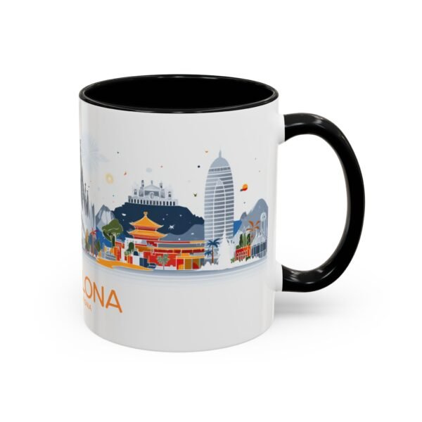 Barcelona Jewel of Catalonia Coffee Cup, Scenic Landscape Drinkware - Image 2