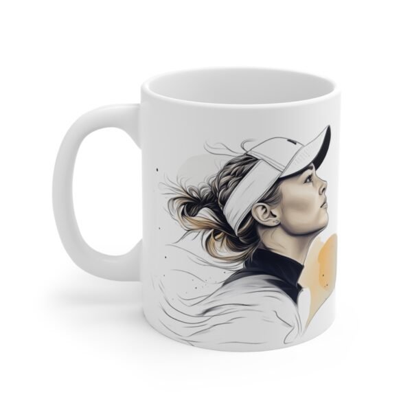 N Korda Top Smoothly Precise Swing, Tea Cup, Ceramic Drinkware, Golf Lover Gift, Sports Fan Merch - Image 2