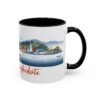 Amanohashidate Bridge to Heaven Design, Japanese Ceramic Tea Cup, Japan Mountain Landscape - Image 2