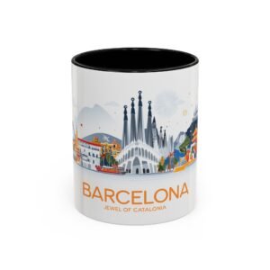 Barcelona Jewel of Catalonia Coffee Cup, Scenic Landscape Drinkware