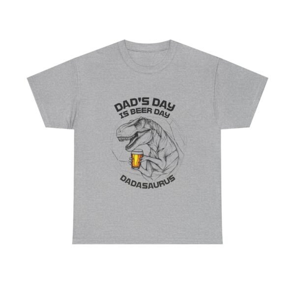 Dadasaurus Father Day, Dad's Day is Beer Day Tshirt, Funny Daddy, Sarcastic Jurassic Top, Family Party Outfit - Image 21