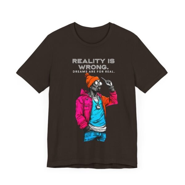 2Pacc Rap Reality Is Wrong Dream Are For Real Graphic Tee, Hip Hop Tshirt - Image 3