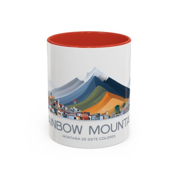 Colorful Rainbow Mountain Ceramic Coffee Cup, Gift for Nature Lover - Image 13