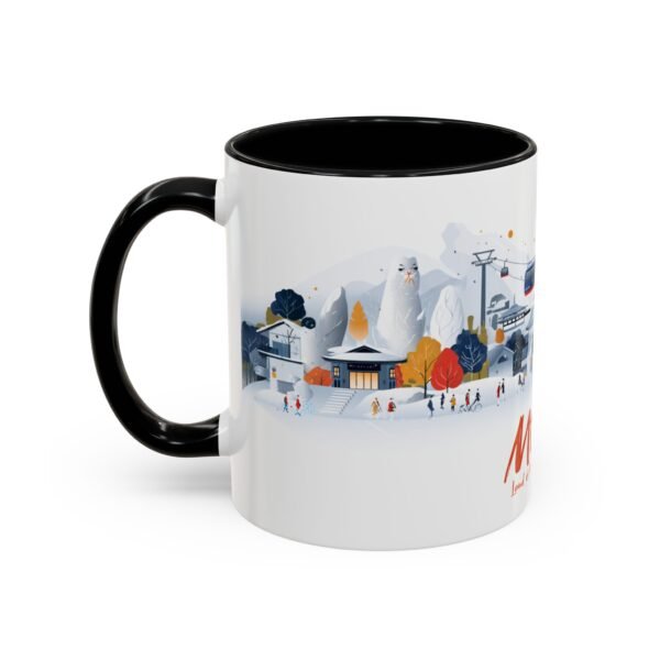 Mount Zao, Adventure Traveler Gift, Japan Mountain Range Tea Mug - Image 3