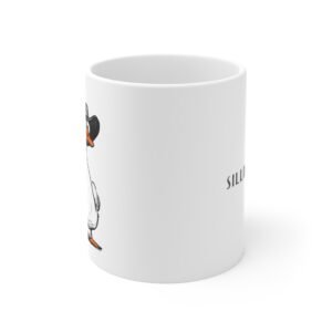 Funny Goose Mug 11oz, Silliest Goose At The Pub Coffee Cup, Novelty Animal Lover Gift, Ceramic Tea Mug, Quirky Bird Drinkware