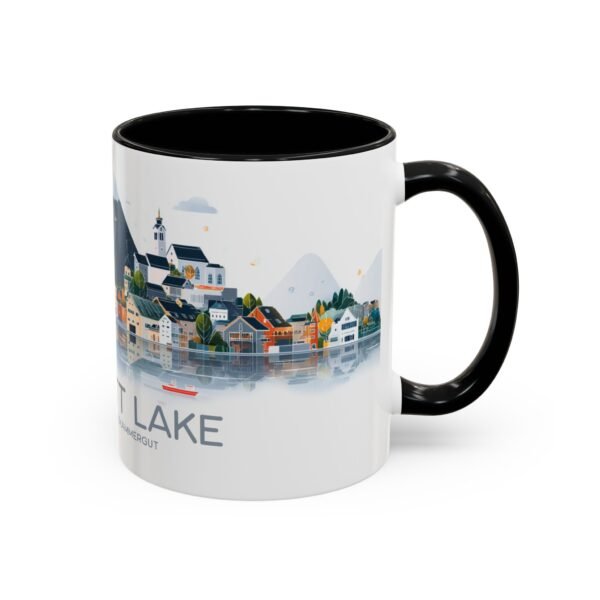 Hallstatt Lake Coffee Mug, Austria Nature Lover Tea Cup, Travel Theme Gift, Scandinavian Design - Image 2