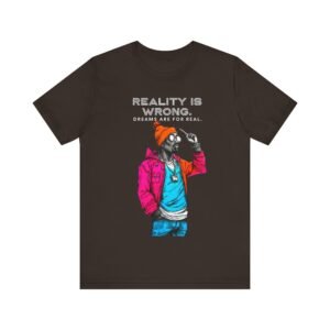 2Pacc Rap Reality Is Wrong Dream Are For Real Graphic Tee, Hip Hop Tshirt