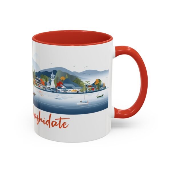 Amanohashidate Bridge to Heaven Design, Japanese Ceramic Tea Cup, Japan Mountain Landscape - Image 14