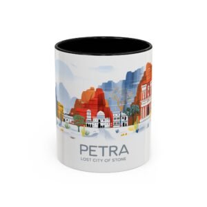 The Lost City of Stone, Ancient Ruins Gift, Historical Archaeology Cup, Traveler Souvenir, Coffee Lover Present