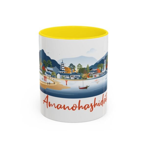 Amanohashidate Bridge to Heaven Design, Japanese Ceramic Tea Cup, Japan Mountain Landscape - Image 25