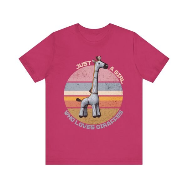 Just a Girl Who Loves Giraffes, Animal Print Tee, Safari Theme Shirt, Cute Wildlife - Image 21