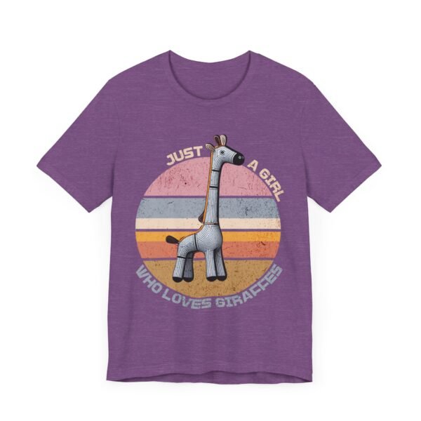 Just a Girl Who Loves Giraffes, Animal Print Tee, Safari Theme Shirt, Cute Wildlife - Image 19