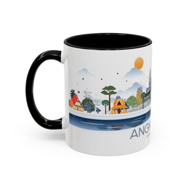 Angkor Wat Gateway to Angkor Coffee Cup, Scenic Landscape Drinkware - Image 3