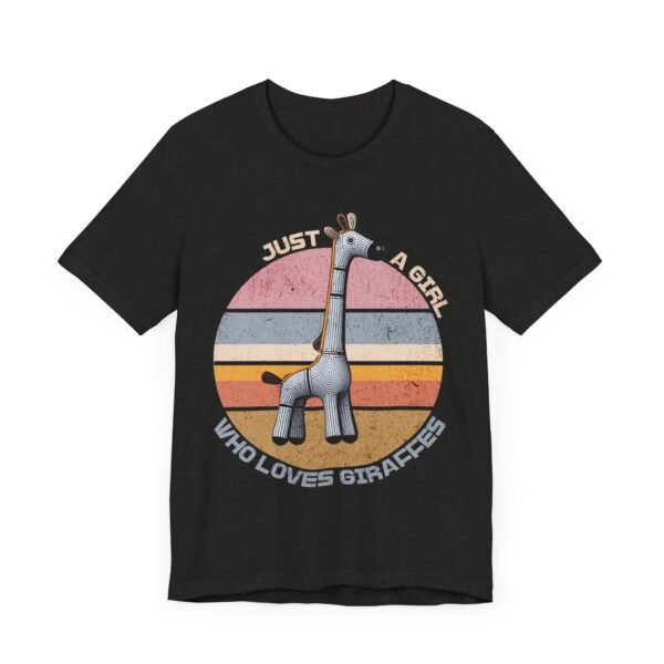 Just a Girl Who Loves Giraffes, Animal Print Tee, Safari Theme Shirt, Cute Wildlife - Image 7