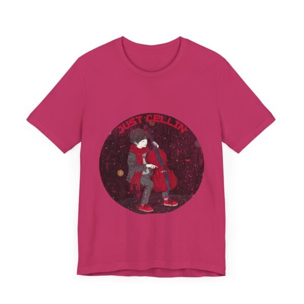Music Lover T-Shirt, Just Cellin Cello Tee, Cello Player Shirt - Image 35