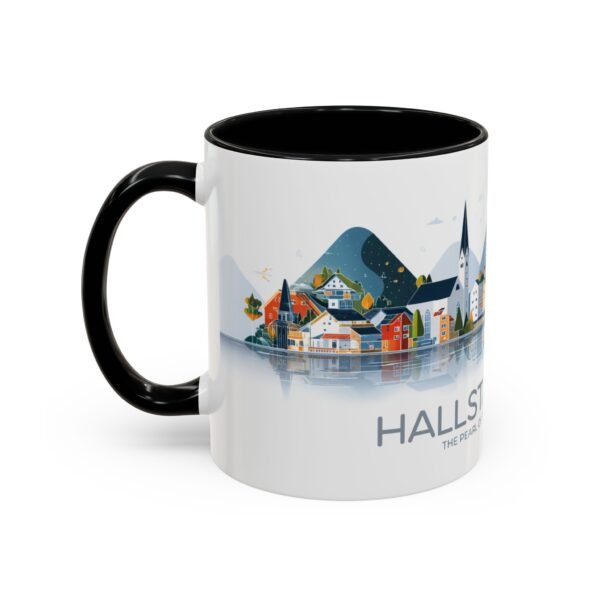 Hallstatt Lake Coffee Mug, Austria Nature Lover Tea Cup, Travel Theme Gift, Scandinavian Design - Image 3