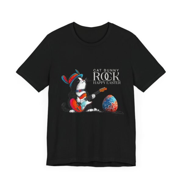 WickerStudio Cat Bunny Rock, Happy Easter Tee - Image 7