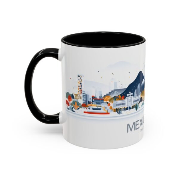 Mexico City, The City of Palaces Coffee Cup, Scenic Landscape Drinkware - Image 3