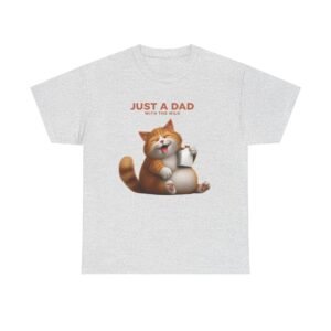 Cat Dad Unisex Heavy Cotton Tee, Funny Father's Day Gift, Cat Lover