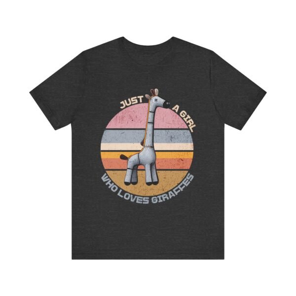 Just a Girl Who Loves Giraffes, Animal Print Tee, Safari Theme Shirt, Cute Wildlife - Image 13