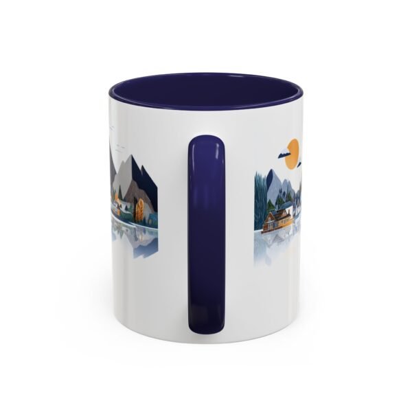 Serene Lake Moraine Design Coffee Cup, Nature Lover, Mountain View, Outdoor Enthusiast Gift, Adventure - Image 8