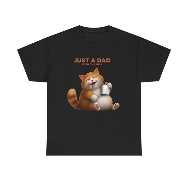 Cat Dad Unisex Heavy Cotton Tee, Funny Father's Day Gift, Cat Lover - Image 5